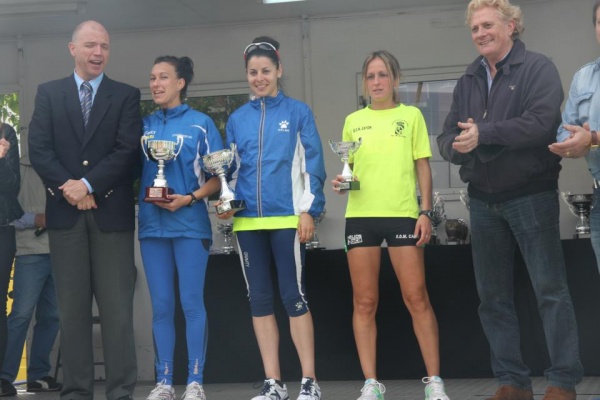 Podium femenino de la prueba