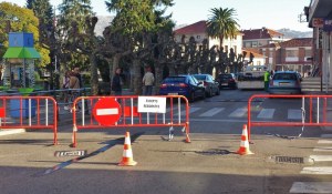 Cortada la céntrica calle Constitución