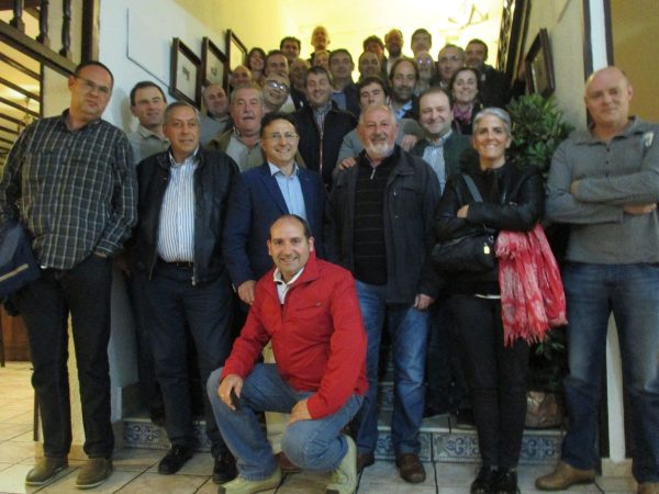 Segundo Fernández y su compañeros en Nissan.