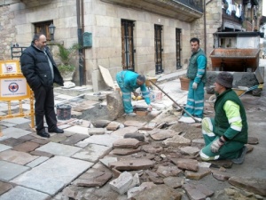 Inauguración de la pavimentación de Riocorvo