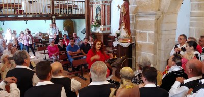 Sencilla y emotiva celebración de San Bartolo