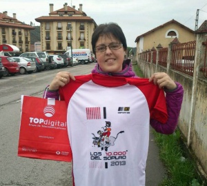 Blanka Ruiz, luchadora. Terminó El Soplao 2013