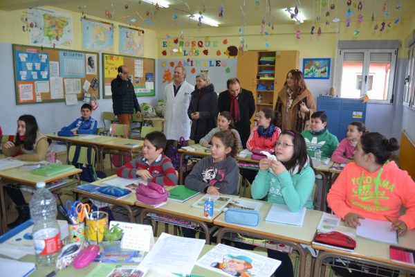 Visita del consejero al colegio de La Serna