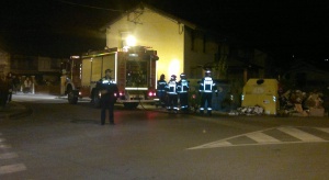 Incendio de un contenedor en La Aldea