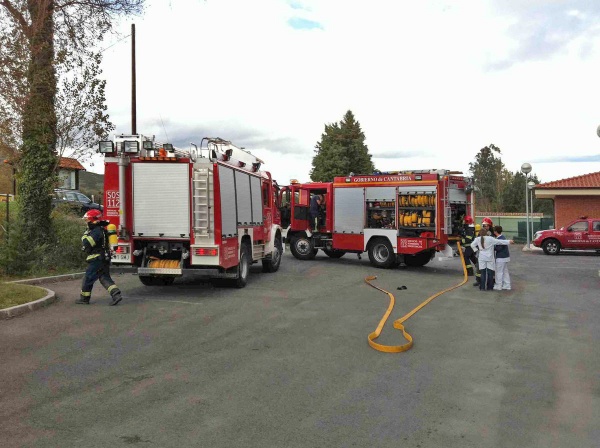 Simulacro de incendio en la Residencia Madernia