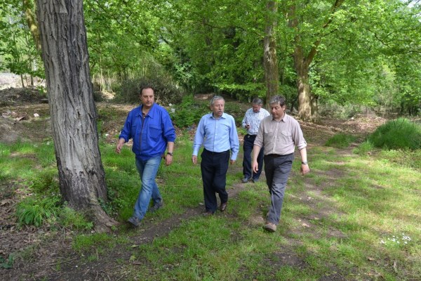 Visita de concejales y técnicos al parque de Barros