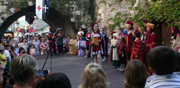 Escena en el Mercado Medieval.