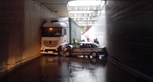 Accidente en el túnel de la Estación