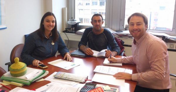 Encuentro del alcalde pedáneo con los directores generales de Deportes y Juventud