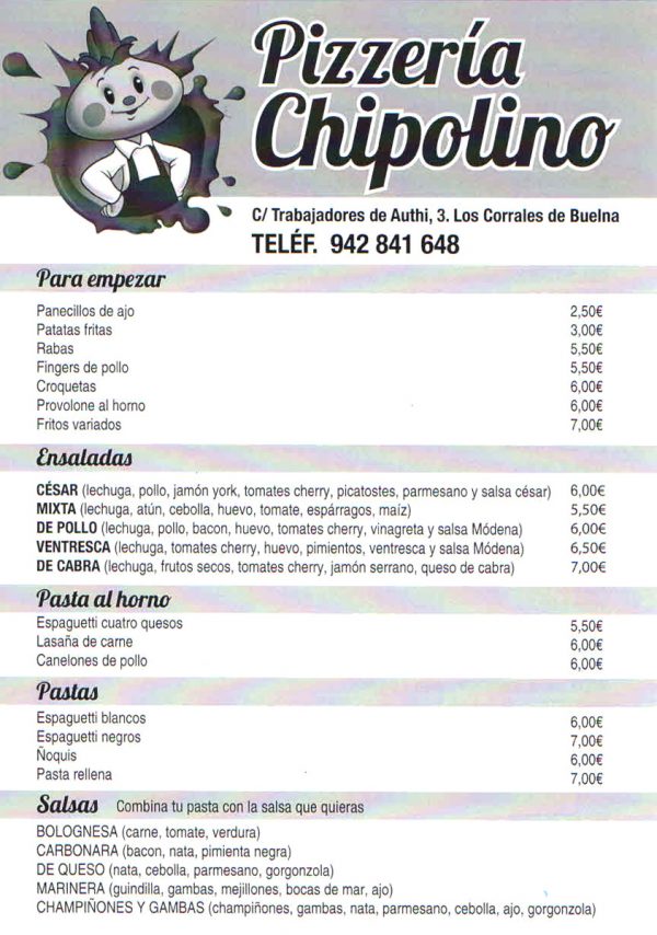 Regalaremos pizzas de Pizzería Chipolino