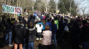 Concentración en La Viesca. Foto: Palomeque