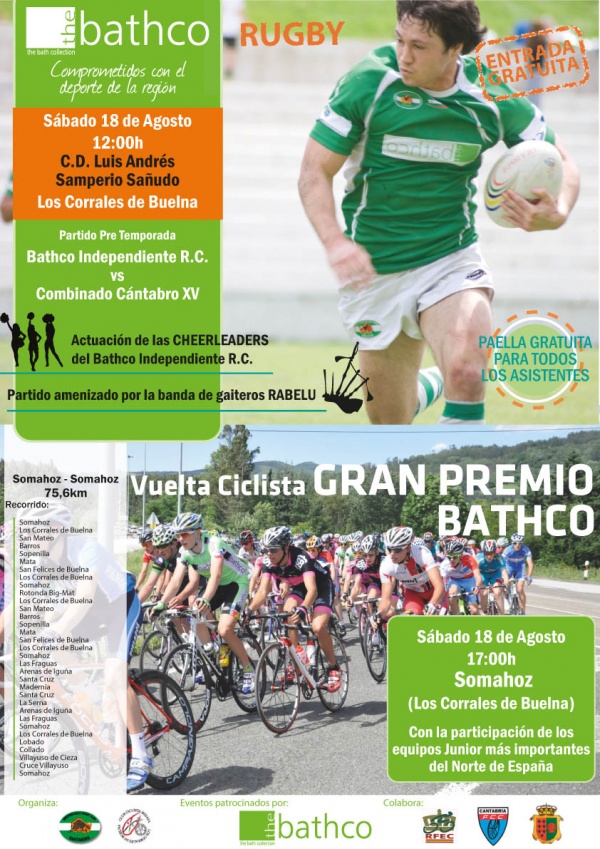 Rugby y ciclismo cerrarán las fiestas de San Roque