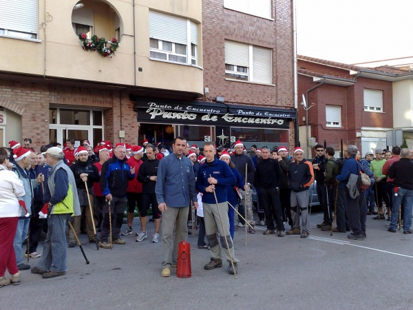 Los organizadores momentos previos a la salida