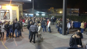 Buenísimas castañas en la magosta de San Mateo