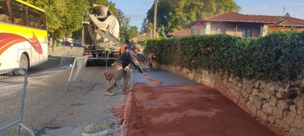 Restitución de aceras en la Avenida Cantabria