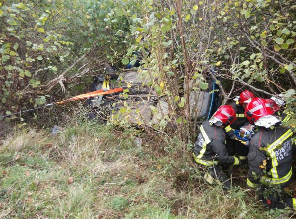 Vehículo accidentado.