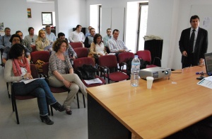 Participantes en el foro empresarial