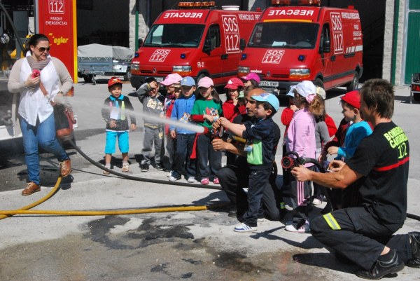 Visita de alumnos de La Salle al parque