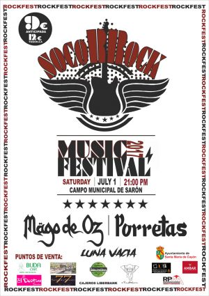 Regalamos entradas para Mago de Oz y Porretas en el Festival Socorrock