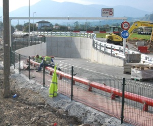 Reposición de la señalización del túnel de Arenas