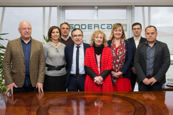 Vicepresidenta, alcaldesa de Los Corrales y resto de alcaldes