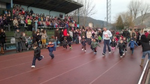 Uno de los momentos de la Carrera Solidaria