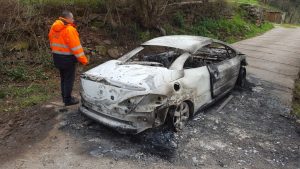 El último vehículo encontrado, en San Andrés