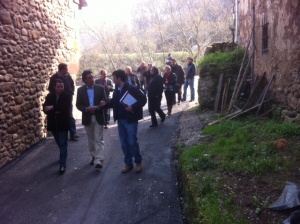 Martín visita las obras el colector de Riocorvo