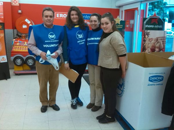 Uno de los grupos de voluntarios