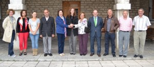 Presentes en la firma del convenio