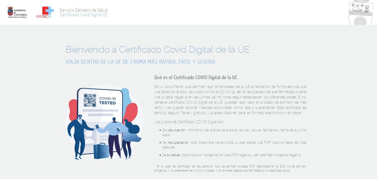 Certificado Covid en Los Corrales