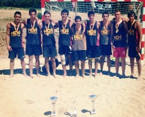 Equipo vencedor con Daniel Monroy