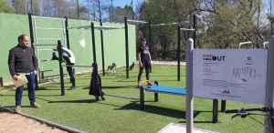 Área de street workout en el parque del Ansar de Cartes