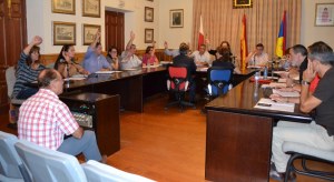 Votos del PP e IU para aprobar los proyectos