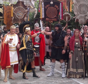 Corocotta y Agripa frente a frente