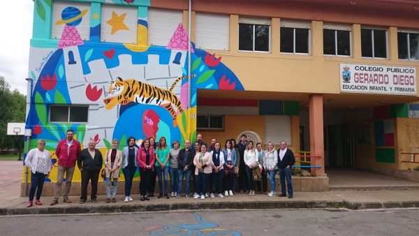 Estreno del mural del colegio Gerardo Diego