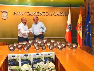 Presentación de la prueba en el salón de plenos de Cartes