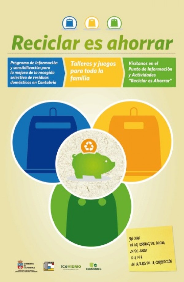 Cartel de la campaña Reciclar es ahorrar