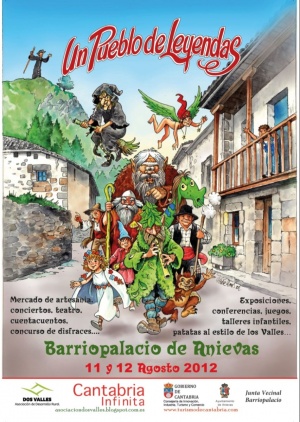 Cartel de la fiesta de Anievas 2012