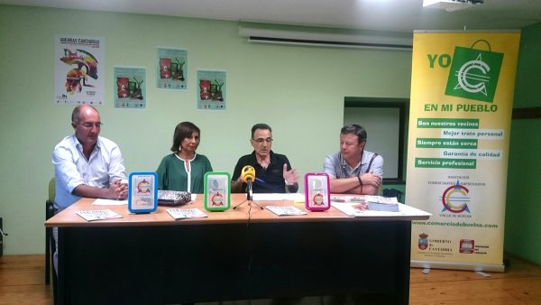 Cayón, González, Victorino y Del Val, en la presentación de la campaña.
