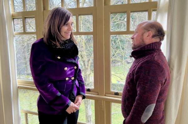 Paula Fernández con Agustín Mantecón