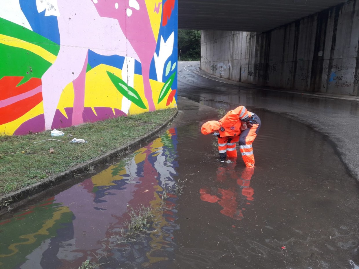 Las lluvias alcanzaron 40 litros por metro cuadrado.
